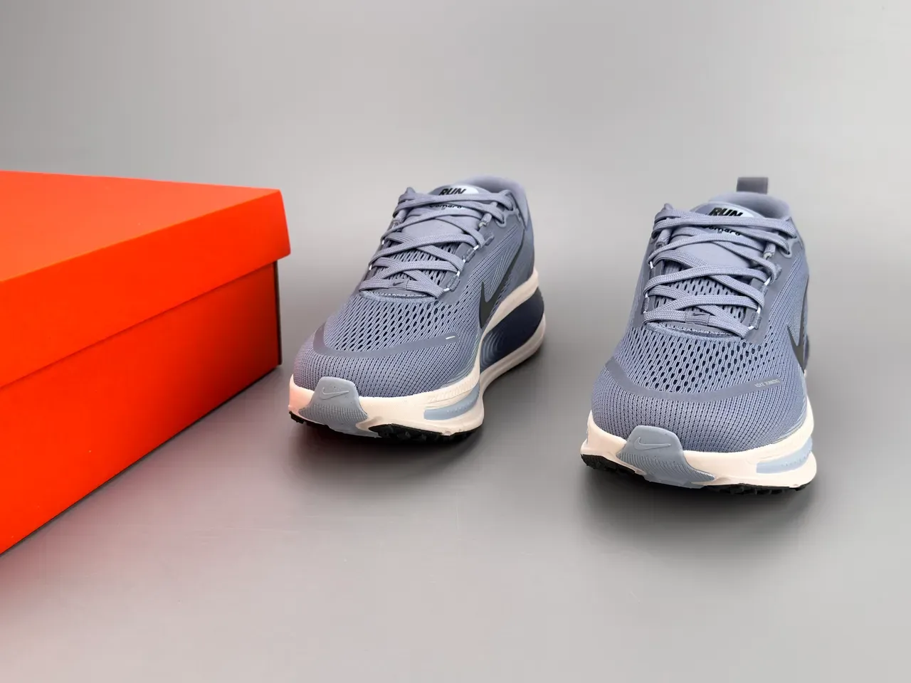 Nike Azul Marinho Tênis Running Malla Engineered Upper Sola Média Padrão Ondulado Em Camadas 5