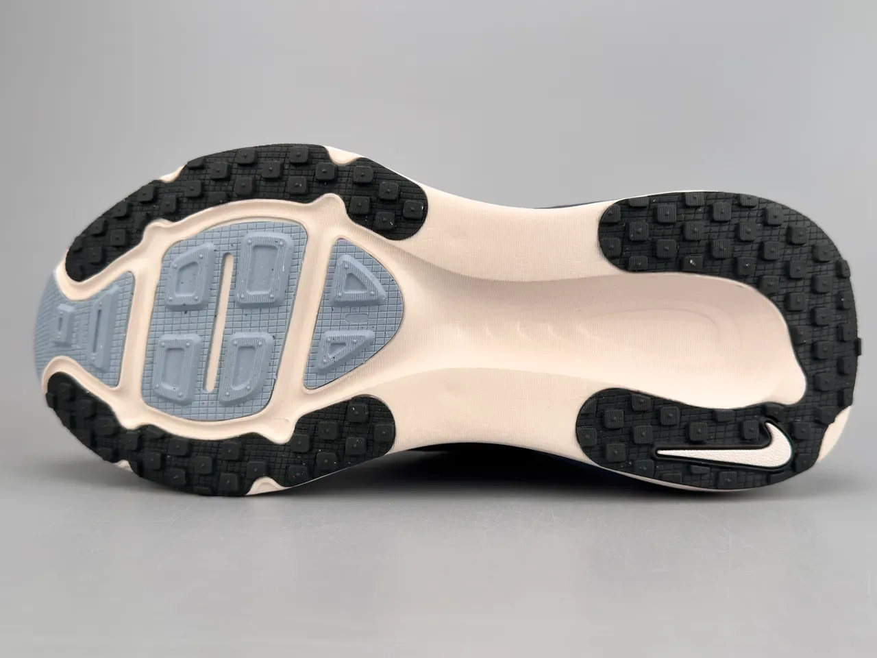 Nike Azul Marinho Tênis Running Malla Engineered Upper Sola Média Padrão Ondulado Em Camadas 8