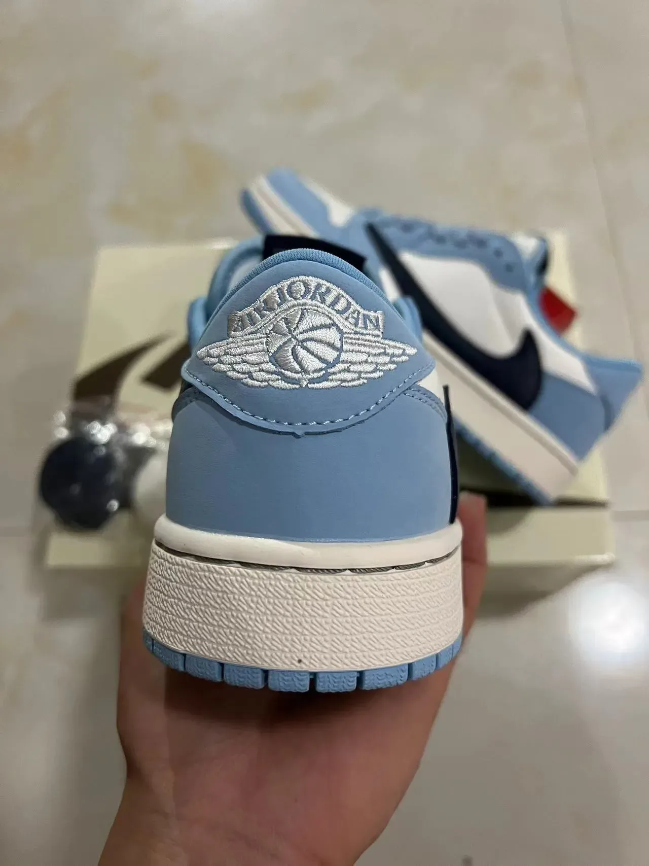 Nike Blue Navy Low-Top Layered Leather-Suede Upper Lifestyle Sneakers 8
