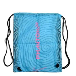 Nike Blue Pink Lightweight Synthetic Fabric Swirl-Patterned Texture Handbag
