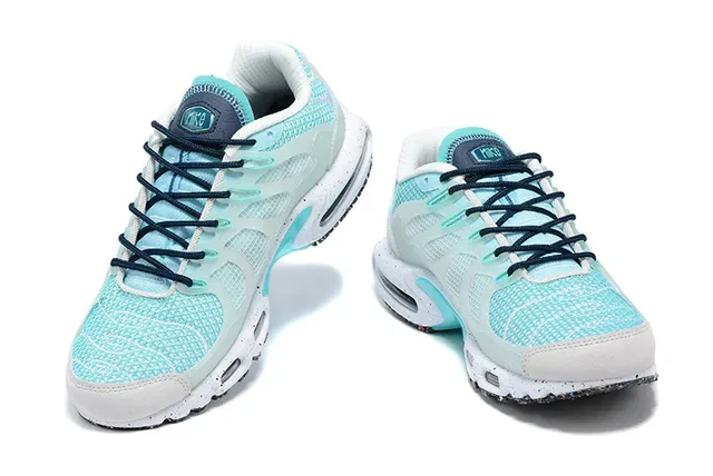 Nike Blue White Mesh Upper Translucent Cage Overlays Lifestyle Sneakers 3