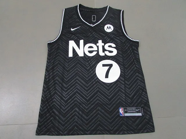 Nike Brooklyn Nets City Edition Maillot Noir Chevron Mesh 2