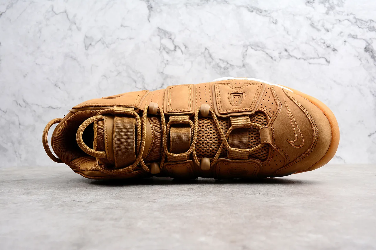 Nike Brown White High-Top Multi-Strap Upper Basketball Shoes 5
