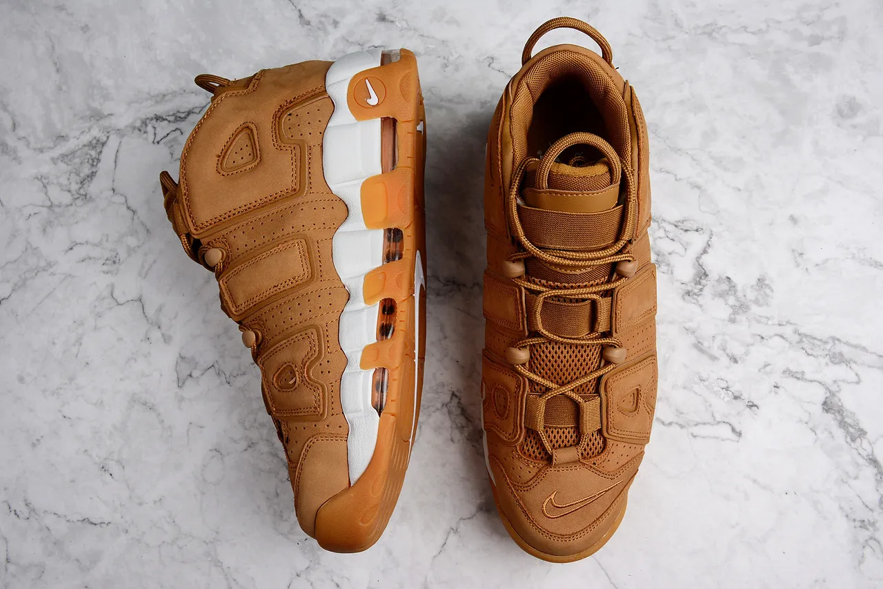 Nike Brown White High-Top Multi-Strap Upper Basketball Shoes 8