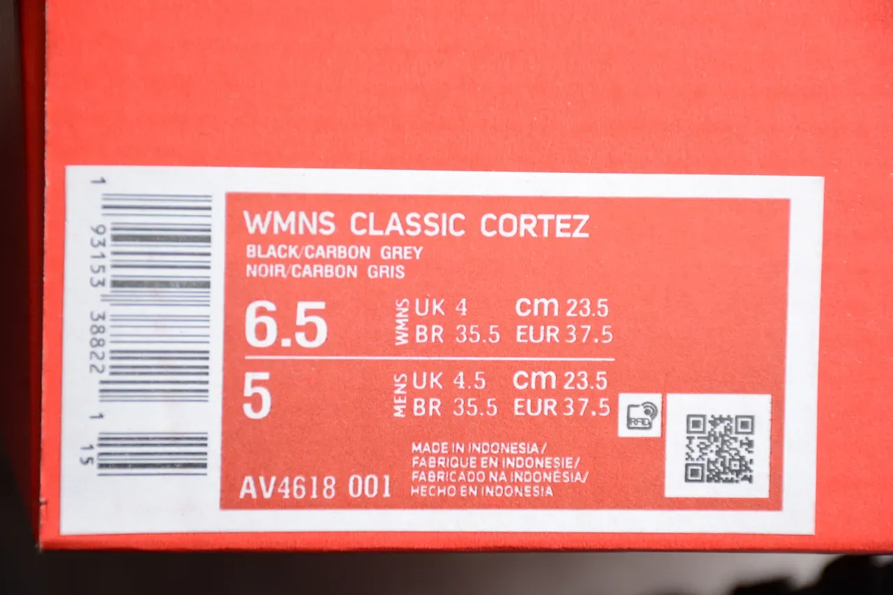 Nike Cortez Sneakers Lifestyle Noires et Or Rose 2