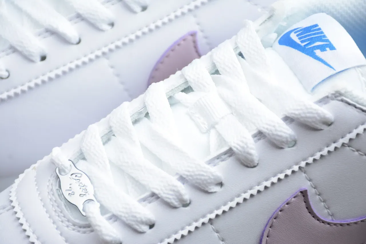Nike Cortez White Lavender Blue Lifestyle Sneakers 9