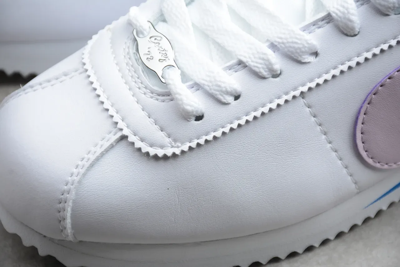 Nike Cortez White Lavender Blue Lifestyle Sneakers 10