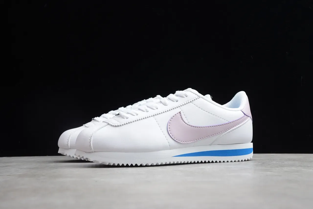 Nike Cortez White Lavender Blue Lifestyle Sneakers 16