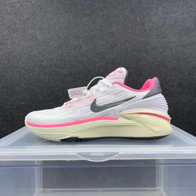 Nike Cosmic Unity White Pink Knit Upper Sculpted Midsole Basketball Shoes 2