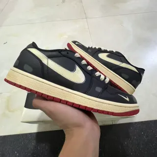 Nike Dunk Low Black Cream Red Lifestyle Sneakers