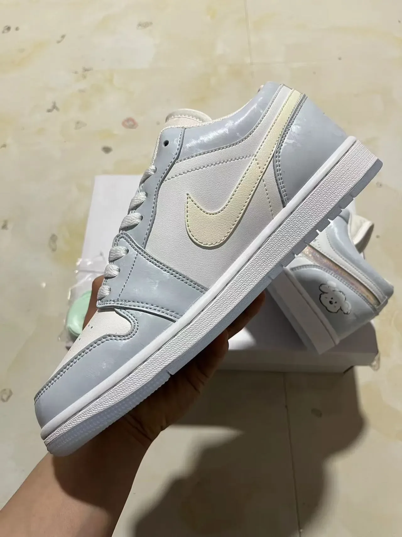 Nike Dunk Low Chiots Mignons Gris Clair Lifestyle Sneakers 5