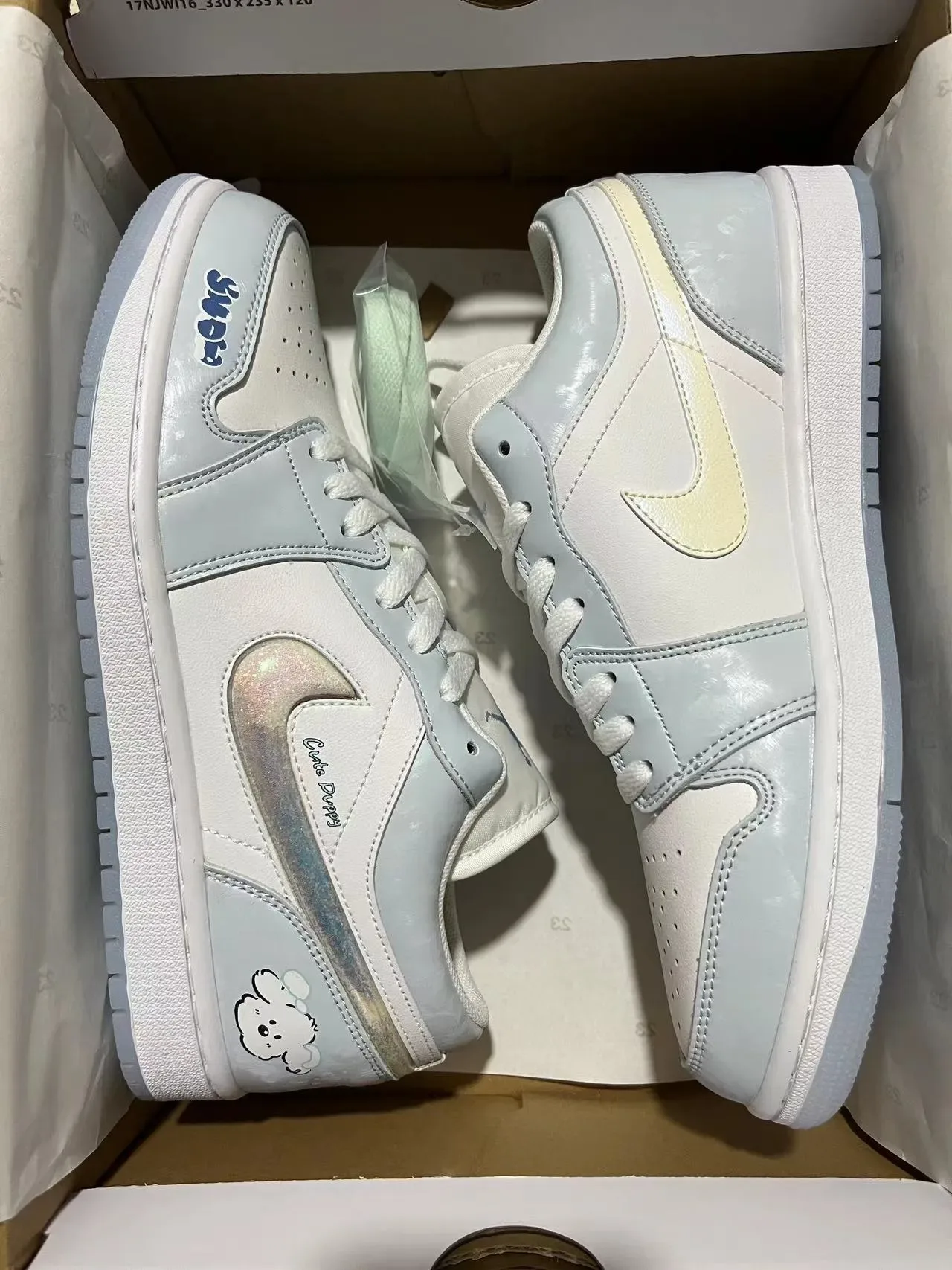 Nike Dunk Low Chiots Mignons Gris Clair Lifestyle Sneakers 11