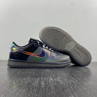Nike Dunk Low Holographic Black Lifestyle Sneakers