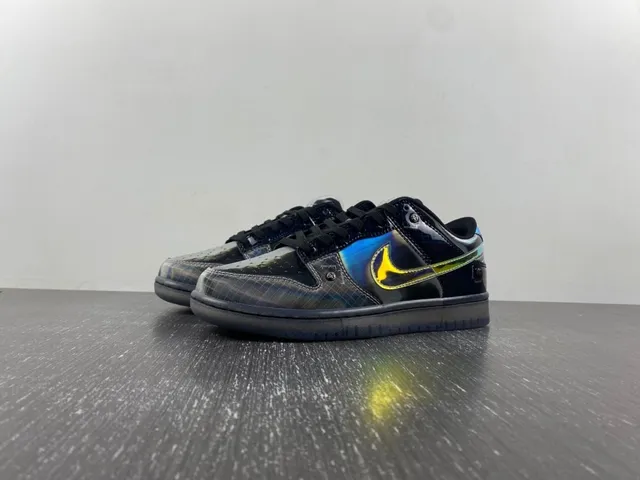 Nike Dunk Low Holographic Black Lifestyle Sneakers 2