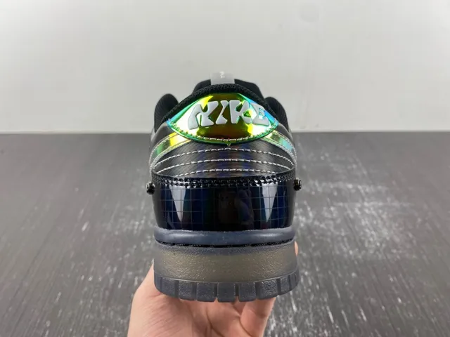 Nike Dunk Low Holographic Black Lifestyle Sneakers 8