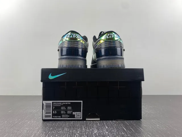 Nike Dunk Low Holographic Black Lifestyle Sneakers 17