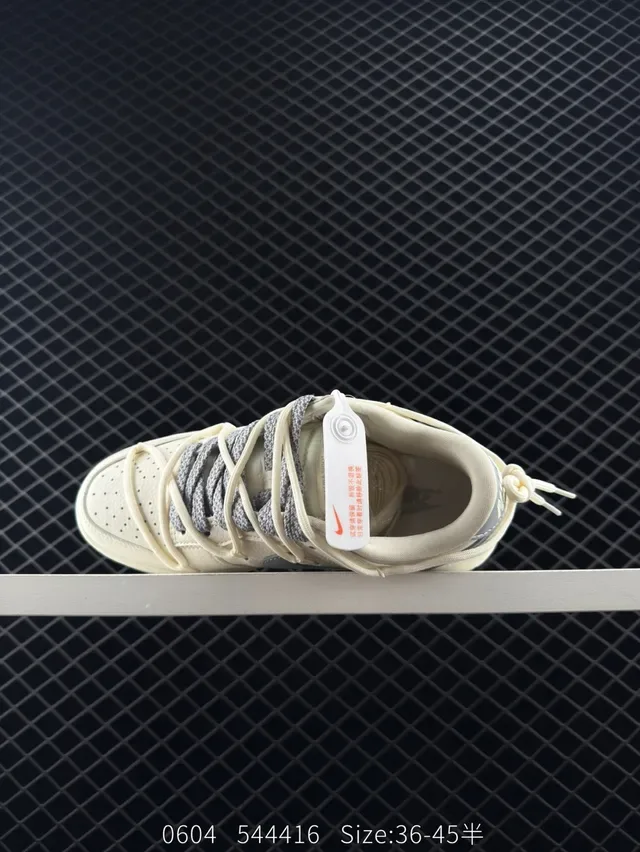 Nike Dunk Low Off-White Gray Lifestyle Sneakers 5