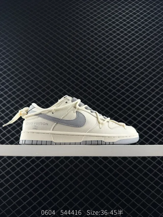 Nike Dunk Low Off-White Gray Lifestyle Sneakers 7