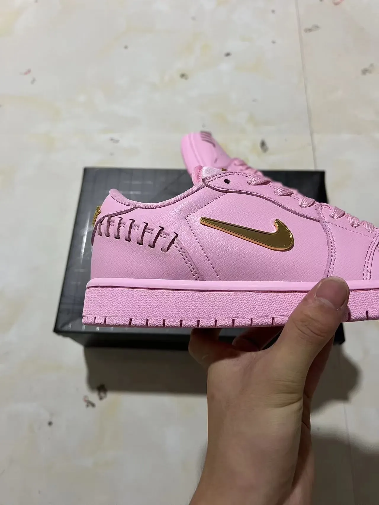 Nike Dunk Low Chaussures Lifestyle Rose Or Métallique 7