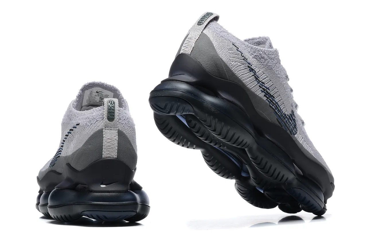 Nike Gray Black Knit Upper Sculpted Midsole Lifestyle Sneakers 3
