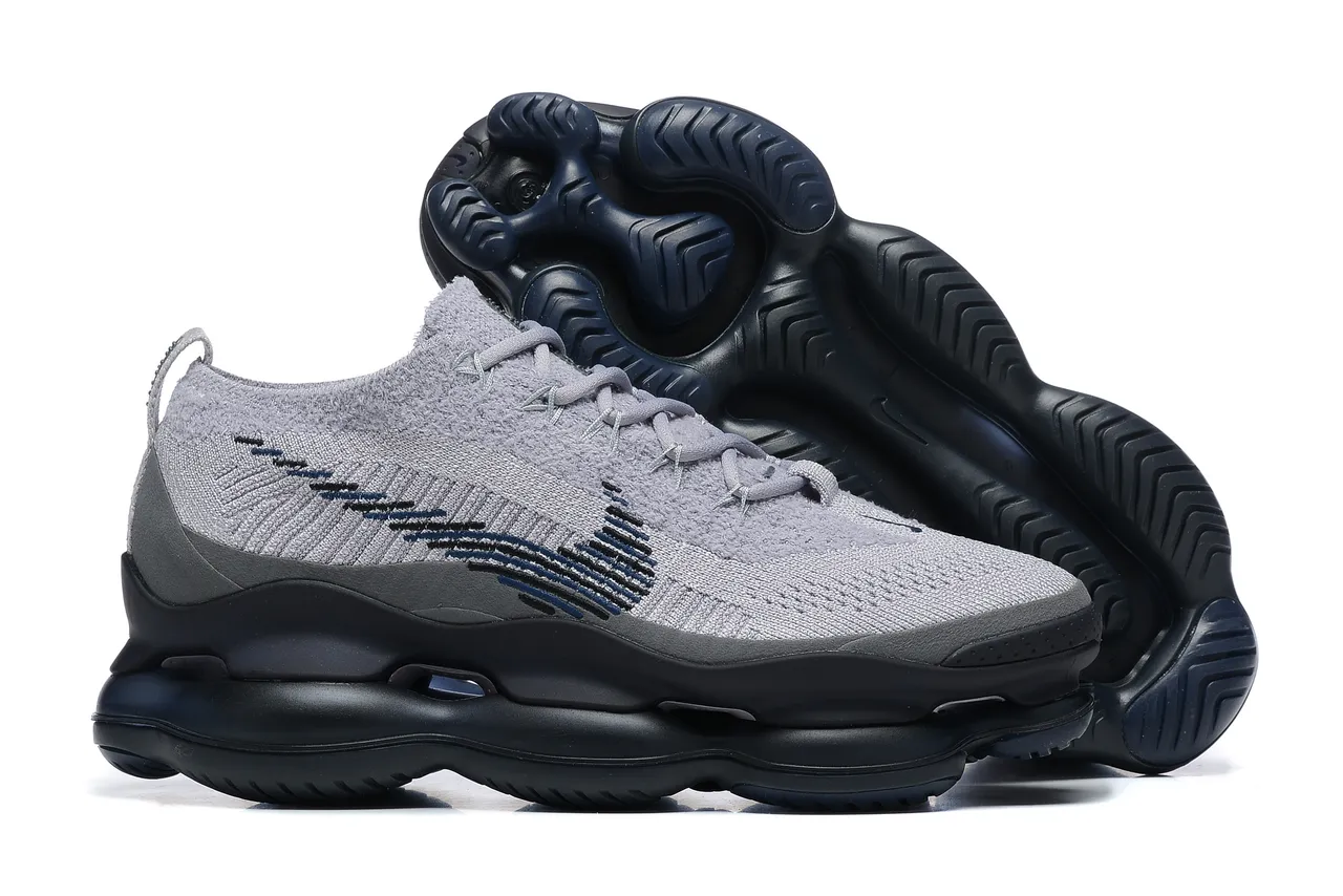 Nike Gray Black Knit Upper Sculpted Midsole Lifestyle Sneakers 7