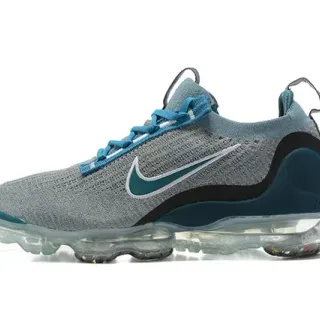 Nike Gray Blue Knit Upper Visible Air Unit Sole Lifestyle Sneakers