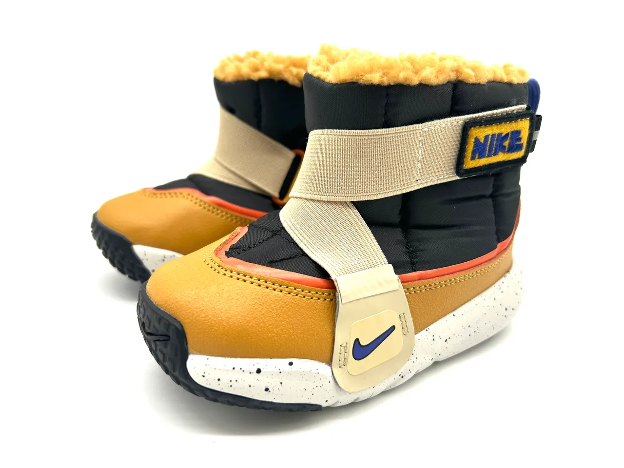 Nike Bottes de Neige Gris Marine Isolées Matelassées Tige Ajustable Boucle de Sangle 4