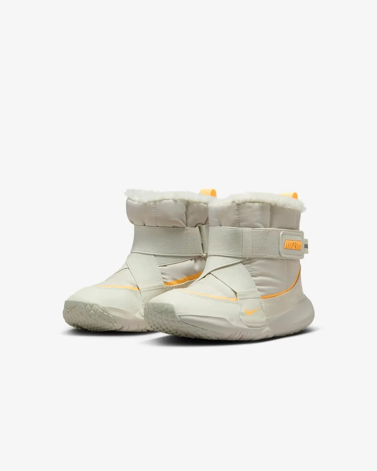 Nike Bottes de Neige Gris Marine Isolées Matelassées Tige Ajustable Boucle de Sangle 10