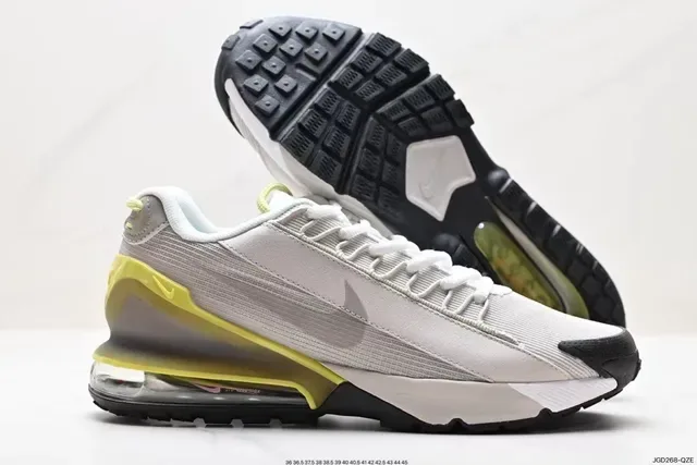 Nike Gray Yellow Mesh And Synthetic Upper Visible Air Cushioning Unit Lifestyle Sneakers 6