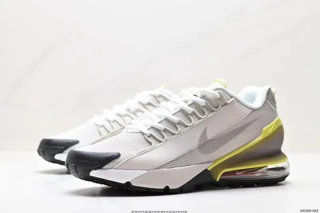 Nike Gray Yellow Mesh And Synthetic Upper Visible Air Cushioning Unit Lifestyle Sneakers 7