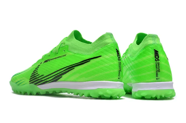 Nike Vert Noir Néon Tricot Supérieur Graphique Swoosh Chaussures de football pelouse artificielle 4