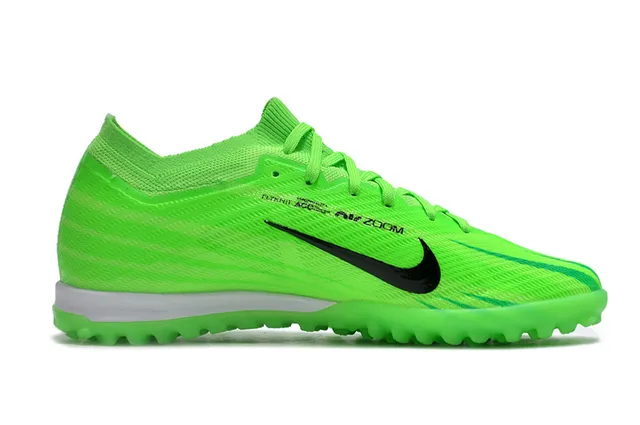 Nike Vert Noir Néon Tricot Supérieur Graphique Swoosh Chaussures de football pelouse artificielle 5
