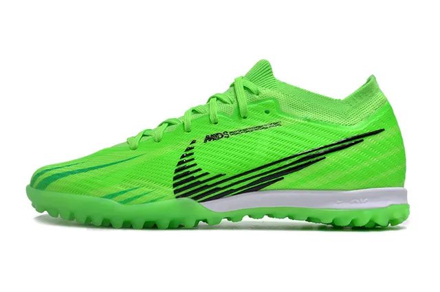 Nike Vert Noir Néon Tricot Supérieur Graphique Swoosh Chaussures de football pelouse artificielle 6
