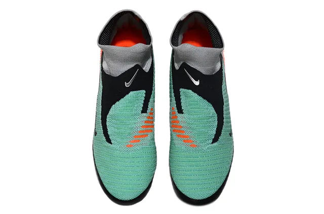 Nike Vert Noir Col de Chaussette Iridescent Translucide Semelle Firm-Ground Chaussures de Football 2