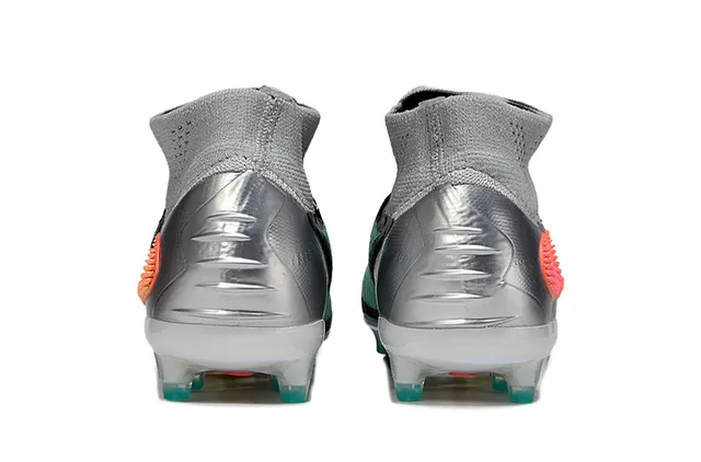 Nike Vert Noir Col de Chaussette Iridescent Translucide Semelle Firm-Ground Chaussures de Football 4