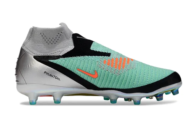 Nike Vert Noir Col de Chaussette Iridescent Translucide Semelle Firm-Ground Chaussures de Football 7