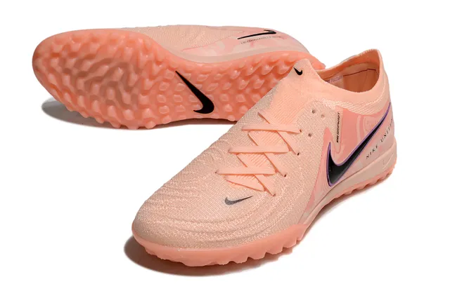 Nike Gripvnt Chaussures de football pour gazon avec upper en knit orange noir, col de chaussette 4