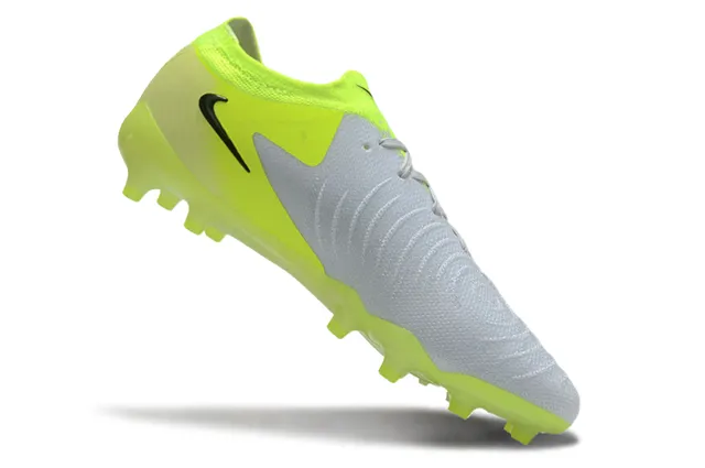 Nike Groundwatt Neon Yellow and Gray Firm-Ground Soccer Shoes 2