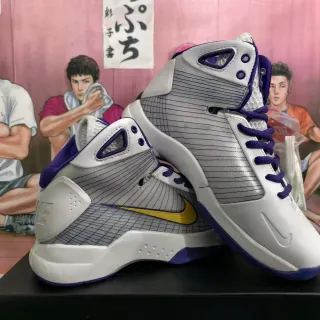 Nike Hyperdunk 2008 White Purple Yellow Basketball Shoes