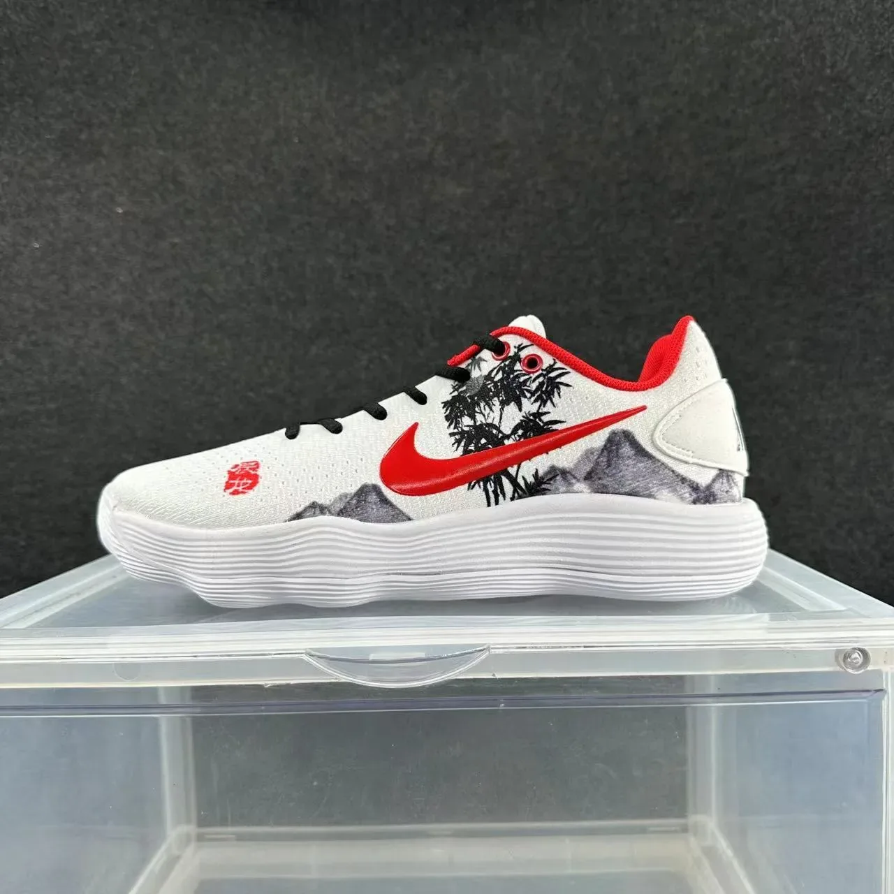 Nike Hyperdunk X Low China Red Bamboo Print Lifestyle Sneakers 2