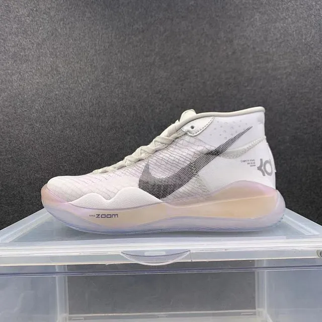 Nike KD 15 White Black Iridescent Basketball Shoes 2