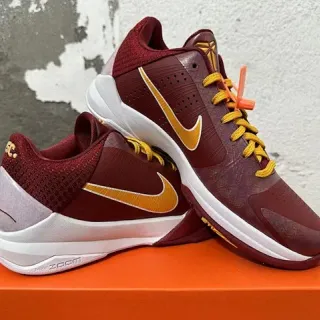 Nike Kobe 4 Protro Maroon Gold Basketball Shoes