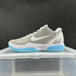 Nike Kobe 6 Gris Azul con Upper de patrón de escala texturizado zapatos de baloncesto