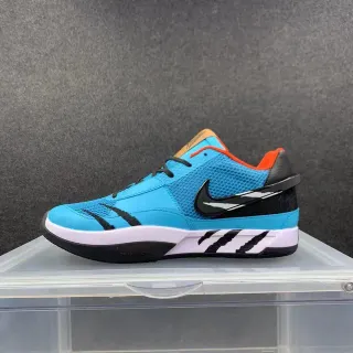 Nike Kobe IV नीला काला असममित पट्टी डिटेलिंग जाली और सिंथेटिक चमड़ा ऊपरी लाइफस्टाइल स्नीकर