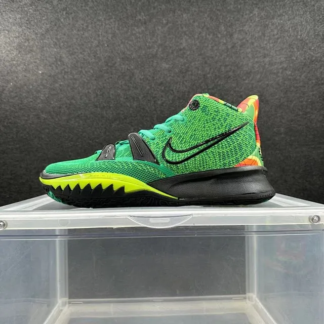 Nike Kyrie 7 Green Black Neon Yellow Basketball Shoes 2