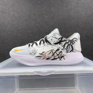 Nike Kyrie ग्राफिटी प्रिंट सफेद काला बास्केटबॉल जूते
