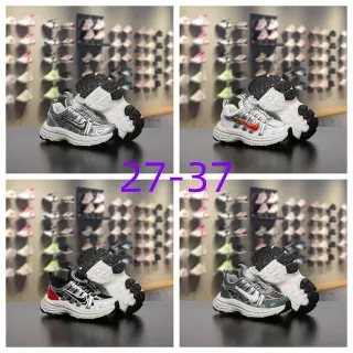 Nike M2K Tekno فضي أبيض أسود أحذية رياضية سميكة