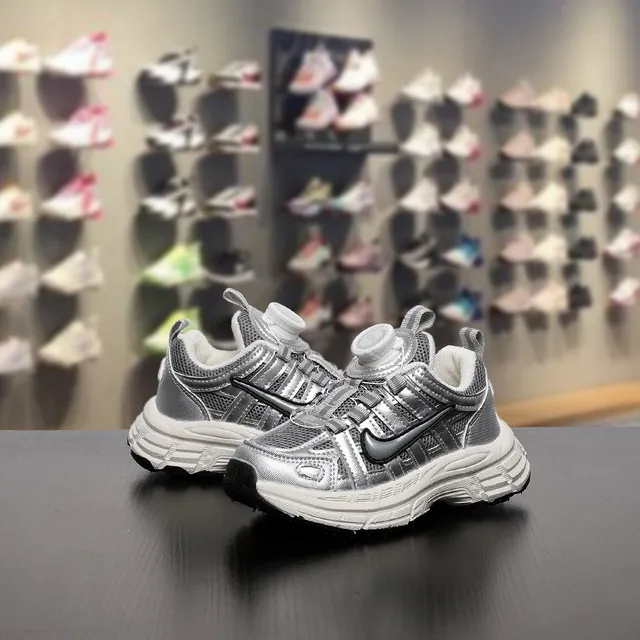 Nike M2K Tekno Silver White Black Chunky Sneakers 23
