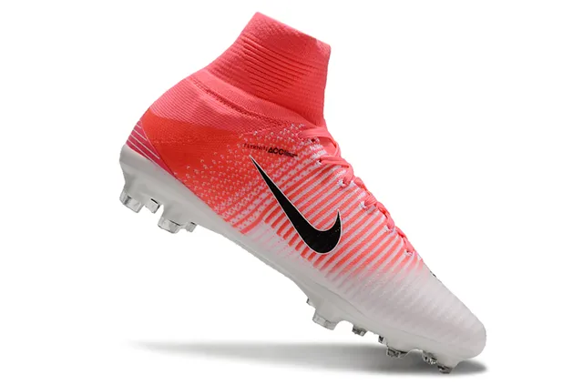 Nike Mercurial High-Cut Coral-Pink Firm-Ground Soccer Shoes 16