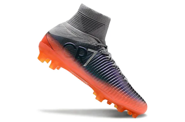Nike Mercurial High-Cut Coral-Pink Firm-Ground Soccer Shoes 22